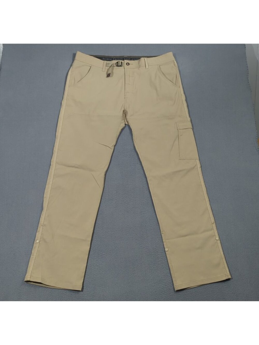 Prana Stretch Zion Pants Men's 38x34 Khaki Tan Outdoor Hiking Camp